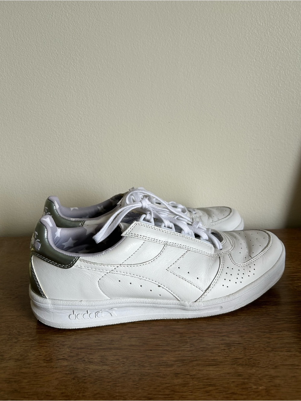Diadora White Leather Sneakers